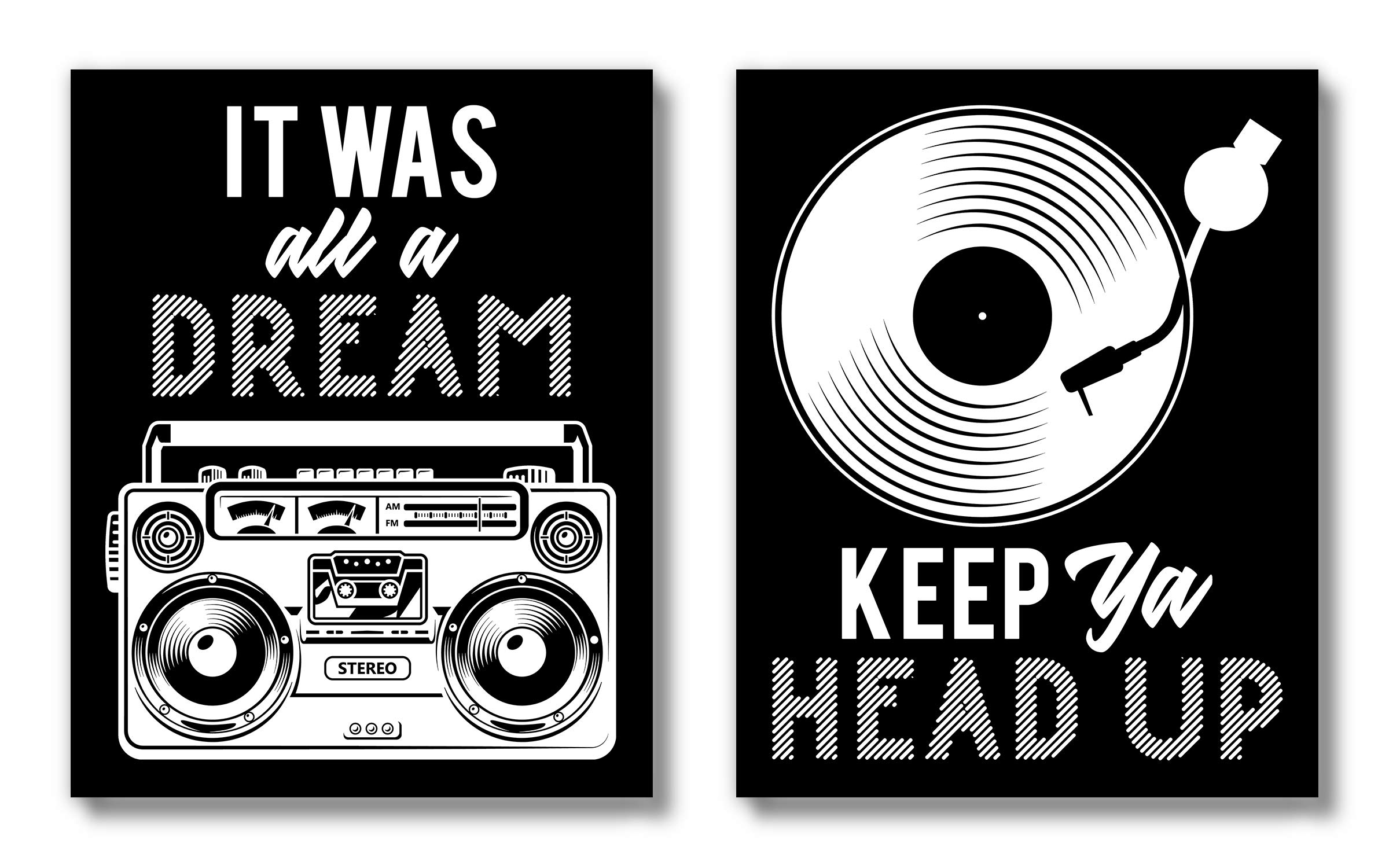 Amazon.com: Brooke & Vine Hip Hop 90's Music Posters Wall